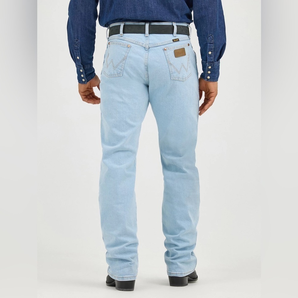 Wrangler Cowboy Cut Original Fit Jeans Men’s Bleach Washed Denim 1013MWZGH
